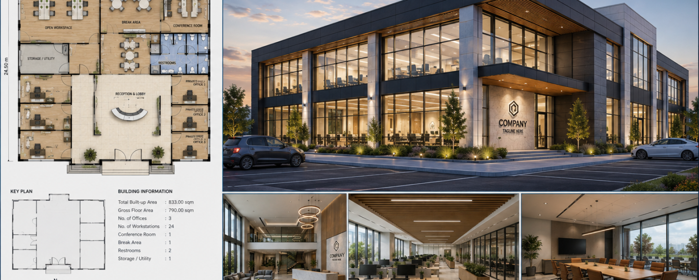 Commercial Building Layout Design